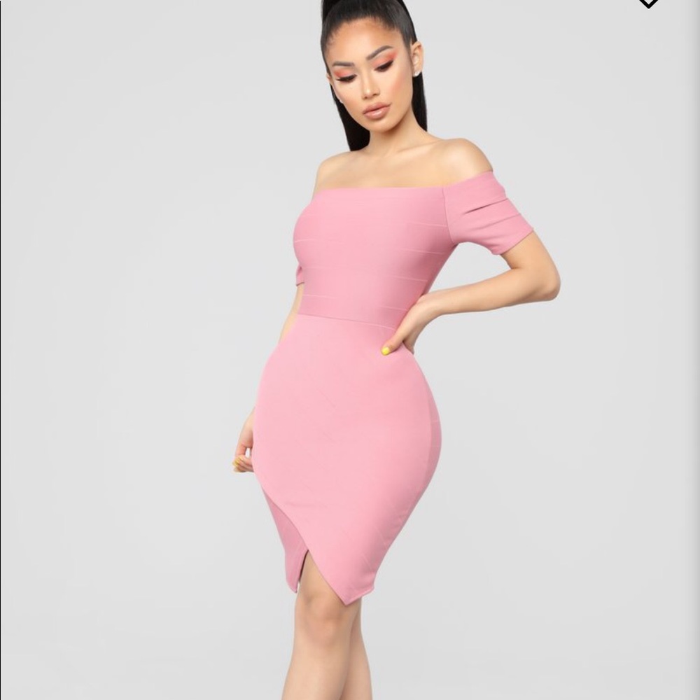 Fashion nova off the shoulder bodycon dress